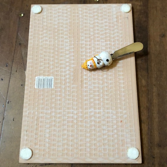 Hand Painted & Signed Ceramic Tile Serving Platter - Picture 5 of 5